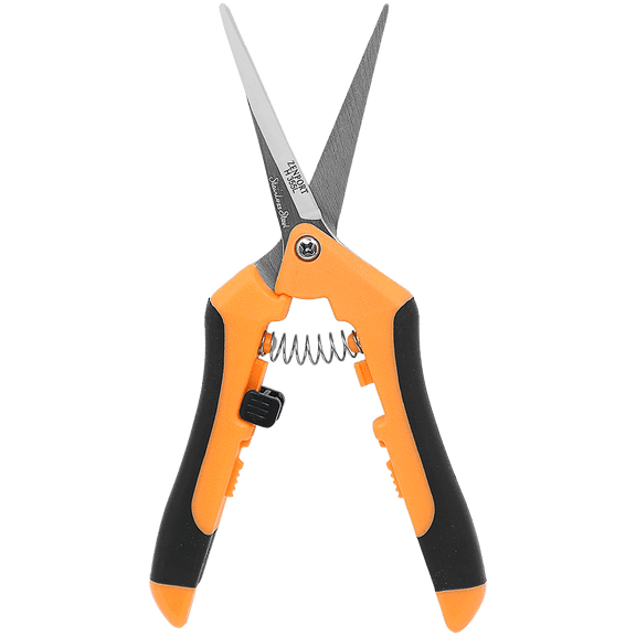Zenport H355L Hydroponic Microblade Pruner, Long Blades, 2.75 Inch Stainless Steel Blades, Black/Orange