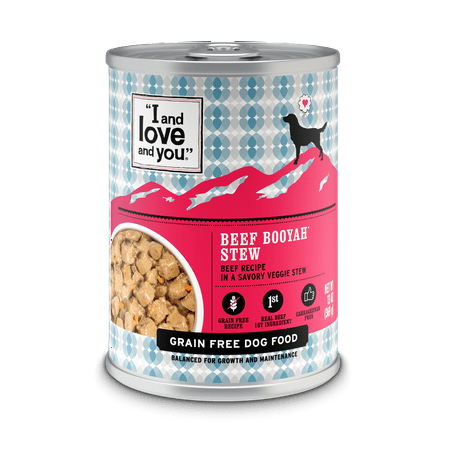 UPC: 0818336010170 | I And Love And You – Grain Free Dog Food Beef Booyah Stew – 13 oz.