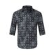 thumbnail image 3 of Camisas Para Hombre Camisa de manga de siete con estampado de solapa de ajuste delgado de moda casual para hombre (Navy, 3XL), 3 of 6