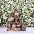 thumbnail image 2 of Buddha Head Statue Buddha Face Figurine Home Decor Statue Buddha Sculpture Buddhist Buddha Idol Siddharta Gautama Statue Altar Decoration Bronze Buddha Head Idol for Office Decor - AtoZ India Cart, 2 of 3