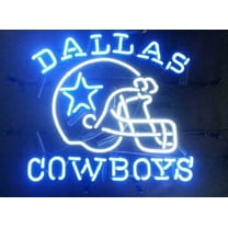 Queen Sense 24"x20" For Dallas's Sports Team Cowboys Helmet Neon Sign Man Cave Handmade Neon Light 124DCBHV2