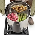 thumbnail image 6 of ARC 32QT Stainless Steel Stockpot For Seafood Boil Crawfish Boil Pot,Crab Boil Shrimp Boil Turkey Fryer Pot with Basket Divider and Hook, Lobster Tamale Steamer Pot Outdoor Cooking And Home Brewing, 6 of 7