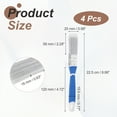 thumbnail image 2 of Uxcell 1" Width Angle Paint Brush Synthetic Bristle with Plastic Handle Tool, Grey 4Pcs, 2 of 7
