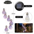 thumbnail image 4 of DAYBETTER Solar Wind Chimes for Outside, Multi Color Bulb Wind Chimes, Waterproof Outdoor Decorative Lights, for Garden, Patio, Backyard, Window Decors, 4 of 7