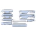 thumbnail image 6 of 3.4 Cup Meal Prep Sets 10Pc, 5 Pack Set- Glass Food Storage Container with Silicone Boot and Airtight BPA-Free Plastic Lids, Dishwasher, Microwave, and Freezer Safe, Garden Goals, 6 of 6