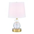 thumbnail image 1 of Elegant Decor TL3031BR Maribelle 1 Lampe de Table en Laiton Léger, 1 of 6