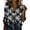 #337-Multicolor, variant on Craaazy Women's Floral Print Long Sleeve Blouse Relaxed Fit Lapel V Neck Button Down Shirt Bohemian Dressy Casual Top for Spring Office Vacation Gifts
