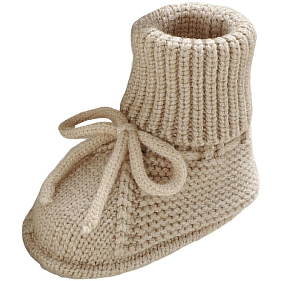 Baby Boys Girls Sock Shoes Newborn Fuzzy First Walking Shoes Toddler Winter Warm Non Slip Knit Ankle Booties