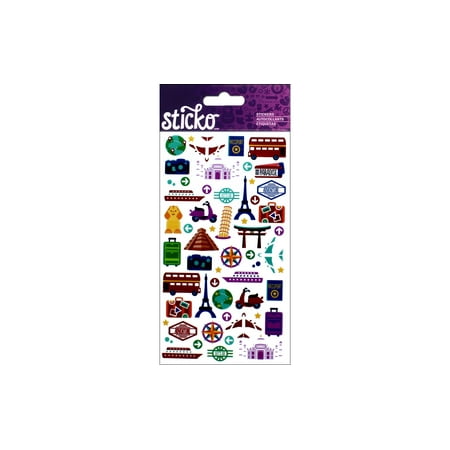 EK Sticko Sticker Mini International Travel Icons