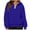Blue, variant on Hooded Sweatshirts for Women Casual Quarter Zip Hoodies Fall Winter Relaxed Fit Long Sleeve Pullover Sweatshirt
