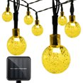 thumbnail image 5 of 6.5m 30LED Waterproof Bubble Ball Solar Power String Light for Outdoor Garden Courtyard DecorationWarm Wihte 2.5cm Light Ball, 5 of 5