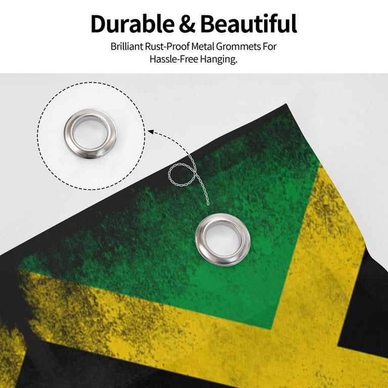 Jamaica Flag Jamaican Print Flag 5x8 Ft Print Vivid Color Jamaica Flag Jamaican Print Flag 5x8 Ft Print Vivid Color