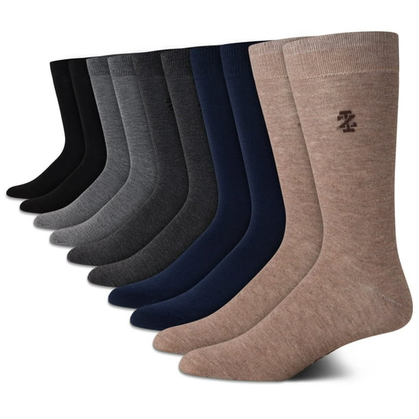 Calcetines de vestir redondos ligeros IZOD para hombre, paquete de 10