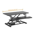 thumbnail image 4 of 37.4" Electric Standing Desk, Height Adjustable Sit Standing Desk Converter, Ergonomic Computer Desk Riser with Removable Keyboard Tray, Fits Single/Dual Monitor, 4 of 8