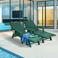 thumbnail image 2 of Nalone 2 Sets Chaise Lounge Outdoor 5-Position Adjustable, Pool HDPE Lounge Chair for Outside 400 LBS for Patio Poolside Deck Beach Backyard Green, 2 of 4