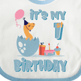 thumbnail image 4 of Inktastic Hatching Dinosaur 1st Birthday Boys or Girls Baby Bib, 4 of 4
