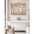 thumbnail image 6 of Orange Grey Forest Wall Art for Living Room,Canvas Picture Wall Decor for Bathroom Bedroom,Grey Modern Art Oil Painting Painting Artwork for Office Kitchen Hallway Dining Room Home Decor 12"x16", 6 of 8