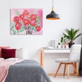 thumbnail image 2 of Stupell Industries Love to Bloom Pink Florals Canvas Wall Art, design by Kait Roberts, 2 of 7