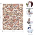 thumbnail image 4 of Beige Floral and Paisley Pattern Blanket,Comfortable Soft Flannel Throw Blanket,All Season,Warm Lightweight Blankets for Sofa Bed Couch Living Room Chair,30"x40", 4 of 4