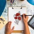 thumbnail image 5 of 2pcs 8.6x11 Inch Silk Screen Printing Stencils Self-Adhesive Silk Screen Stencils Flower Screen Stencils Reusable Mesh Transfers, 5 of 9