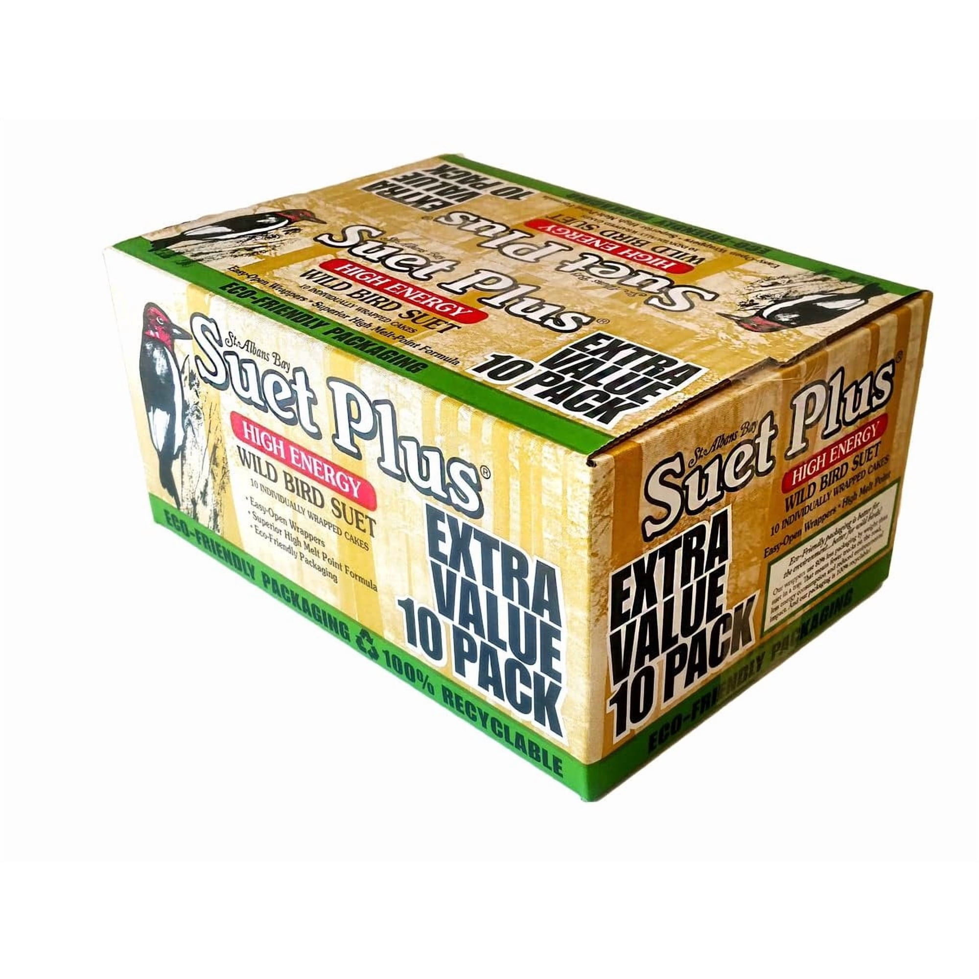 10-pack Valley Splendor High Energy Suet - For All Pets, All Lifestages - 10 Pack, 7.3 lbs — Residential Use, Standard Application