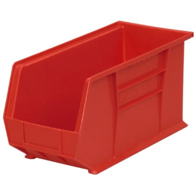 akromils 30265 plastic storage stacking hanging akro bin, 18inch by 8