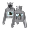 thumbnail image 5 of Madison Beer The Spinnin Tour 2024 Merch Hoodie Womens Cat Ear Sweatshirts Hip Hop Merch Short Hooded Pullover Crop Top, 5 of 7
