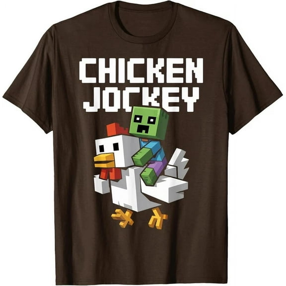 Chicken Jockey Pixel Funny Lover Game Present Friends Unisex T-Shirt