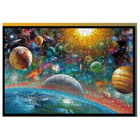 BINGLI Children's Puzzle Early Education Toys Planet Puzzle 520 Adult Family (space Solar System) Pieces Perfectly Combined