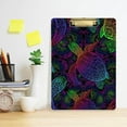 thumbnail image 6 of Coolnut Mandala Sea Turtle Clipboard, Acrylic Standard A4 Letter Size Clip Board with Low Profile Clip for Office, Classroom, Doctor, Nurse and Teacher, 12.5"x9", 6 of 7