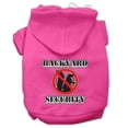 thumbnail image 1 of Backyard Security Screen Print Pet Hoodies Bright Pink Size Xxl (18), 1 of 1