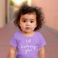 thumbnail image 4 of Girls 1st Birthday Shirt Heart Birthday Girl Shirt for Baby Girls One Year Old Retro Birthday Purple Shirt 12 Months, 4 of 6