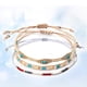 thumbnail image 2 of Juego de 3 pulseras trenzadas hechas a mano con dijes bohemios, 2 of 7
