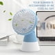 thumbnail image 3 of Ventilador de Mano Recargable Xihbxyly Puerto de Ventilación 90 Grados USB con Base, 3 of 4