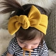 thumbnail image 2 of Splozh Baby Girls Headbands Toddler Kid Baby Girls Bow Headband Headwear Accessories Yellow,0-3 Years, 2 of 4