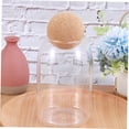 thumbnail image 4 of OUNONA Lot de 1 Pot de Miel Pot de Rangement Forme Ronde Transparente avec Couvercle en Bois pour Usage Domestique, 4 of 8