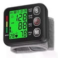 thumbnail image 1 of Highly Accurate Wrist Blood Pressure Monitor, Digital Rechargeable with Backlit LCD Display for Clear Readings Anytime, Adjustable Wrist Cuff, 1 of 5