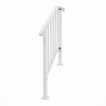 thumbnail image 3 of Handrails for Outdoor Steps  Iron Handrail Fits 2 Step  Transitional Handrail with Installation Kit  White, 3 of 5