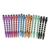 HIBIBUD 6 Sets/18 Pcs 5m Aluminum Dart Shafts 6 Colors 2BA Thread Size Medium Length