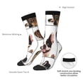 thumbnail image 4 of Lsque Pedigree dogs collage Printed Men's Crew Socks, Soft Durable Breathable Moisture-Wicking with Odor Control Cotton socks, 4 of 6