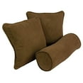 thumbnail image 3 of Double-corded Solid Outdoor Spun Polyester Throw Pillows with Inserts (Set of 3), Sandstone, 3 of 5