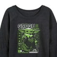thumbnail image 3 of Star Wars - The Mandalorian Grogu Digital  - Wo Men's French Terry Long Sleeve Pullover, 3 of 5
