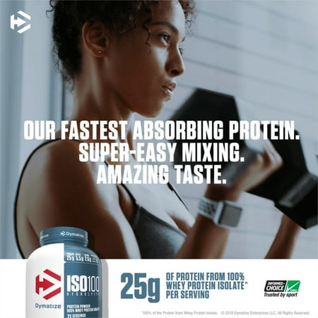 Dymatize ISO100 Hydrolyzed Whey Isolate Protein Powder, Cocoa Pebbles, 1.6 lb