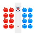 thumbnail image 4 of lionlar Tabletop Curling Game Set Fun Family Game Backyard Activities Sports Activities Board Game Shuffleboard Table Game for Travel 16 Rollers, 4 of 9