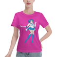 thumbnail image 1 of T-Shirt Basique à Manches Courtes pour Femmes Sailor Moon Mizuno Ami, 1 of 6
