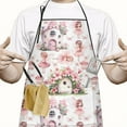 thumbnail image 2 of Fairy Princess Mushroom Pattern Apron-Garden Aprons for Women with Pockets-Cotton Linen Waterproof Kitchen Cooking Gardening Aprons Adjustable for Kitchen,Cooking,BBQ and Salon 33x27 Inch, 2 of 5
