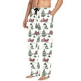 thumbnail image 2 of Men's Pajama Pants Christmas Tree on Truck Cotton Long Sleepwear Lounge Pants XL, 2 of 7