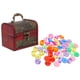 thumbnail image 1 of Gemas acrílicas Piedras preciosas para niños Juguetes Niñas Joyas falsas Cofre del tesoro Madera Niño, 1 of 6