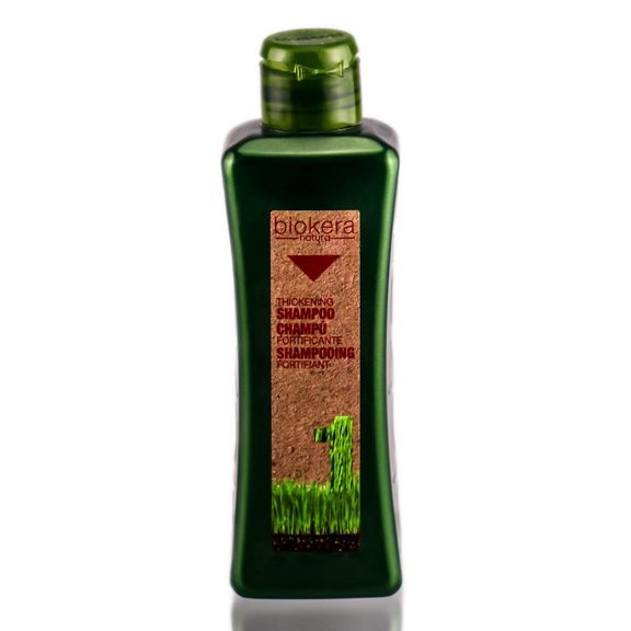 10.8 oz , Salerm Biokera Thickening Shampoo Hair Scalp, Pack of 1 w/ SLEEK Teasing Comb