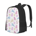 thumbnail image 1 of Easygdp Easter Colorful Rabbit Mochila de Gran Capacidad Minimalista Ideal para Escuela, Viajes y Uso Diario, 1 of 6